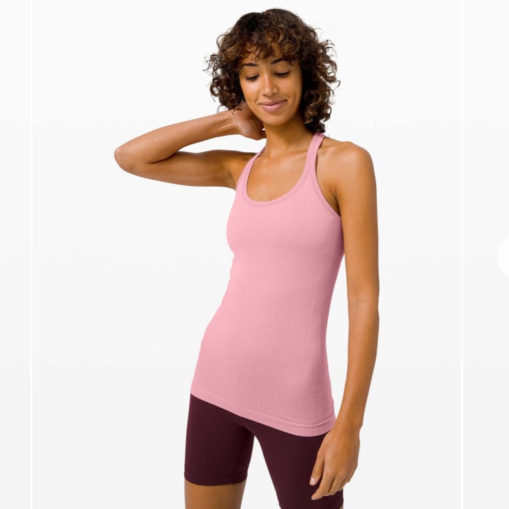 Lululemon Ebb To Street Tank in Pink Taupe